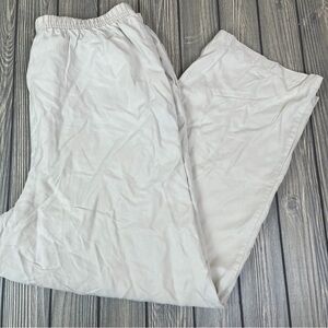 Karen Scott 100% Tencel Lyocell Cream Ivory Pants Women's XL